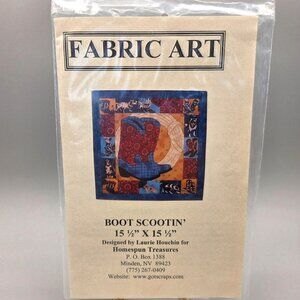 Fabric Art Boot Scootin Pattern Foam Board Fabric Project Western Design